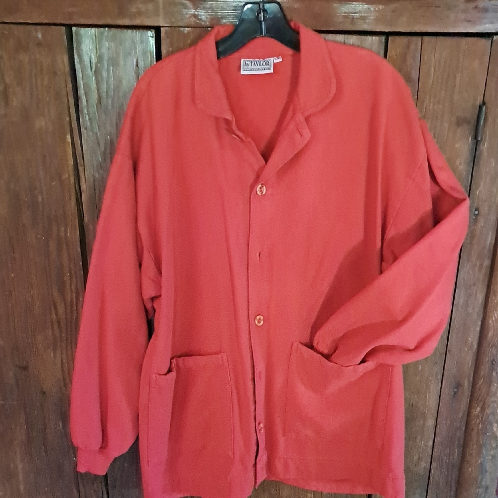 Taylor Red 100% Cotton S/M (Oversized) Comfy Jacket